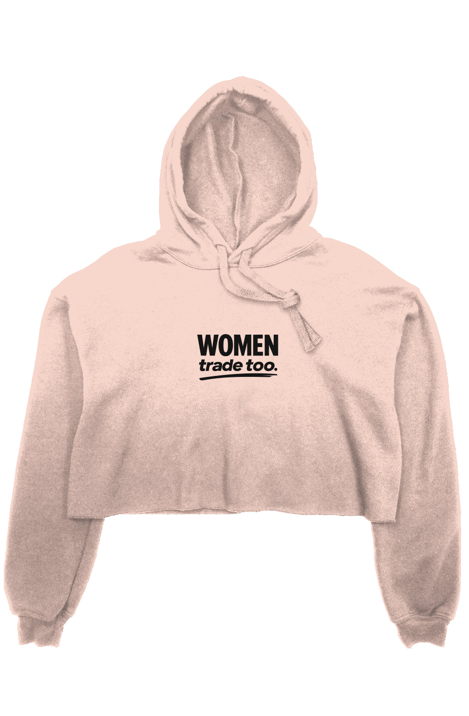WTT crop fleece hoodie