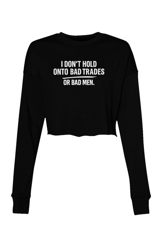 Bad Trades/Bad Men Crop Crew Fleece