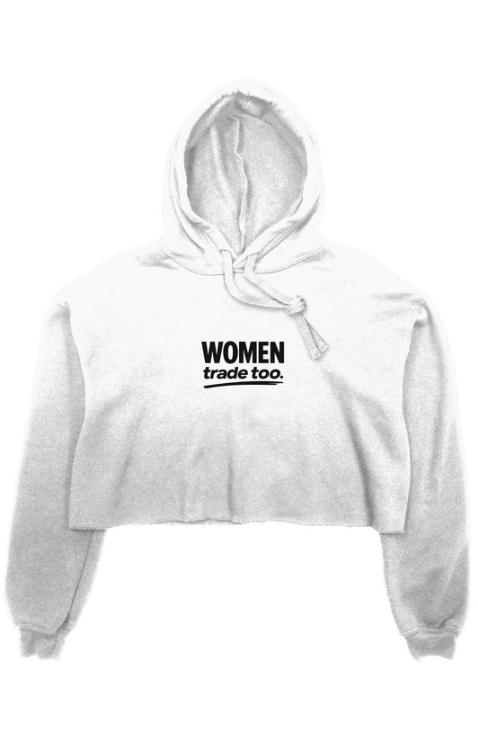 WTT crop fleece hoodie