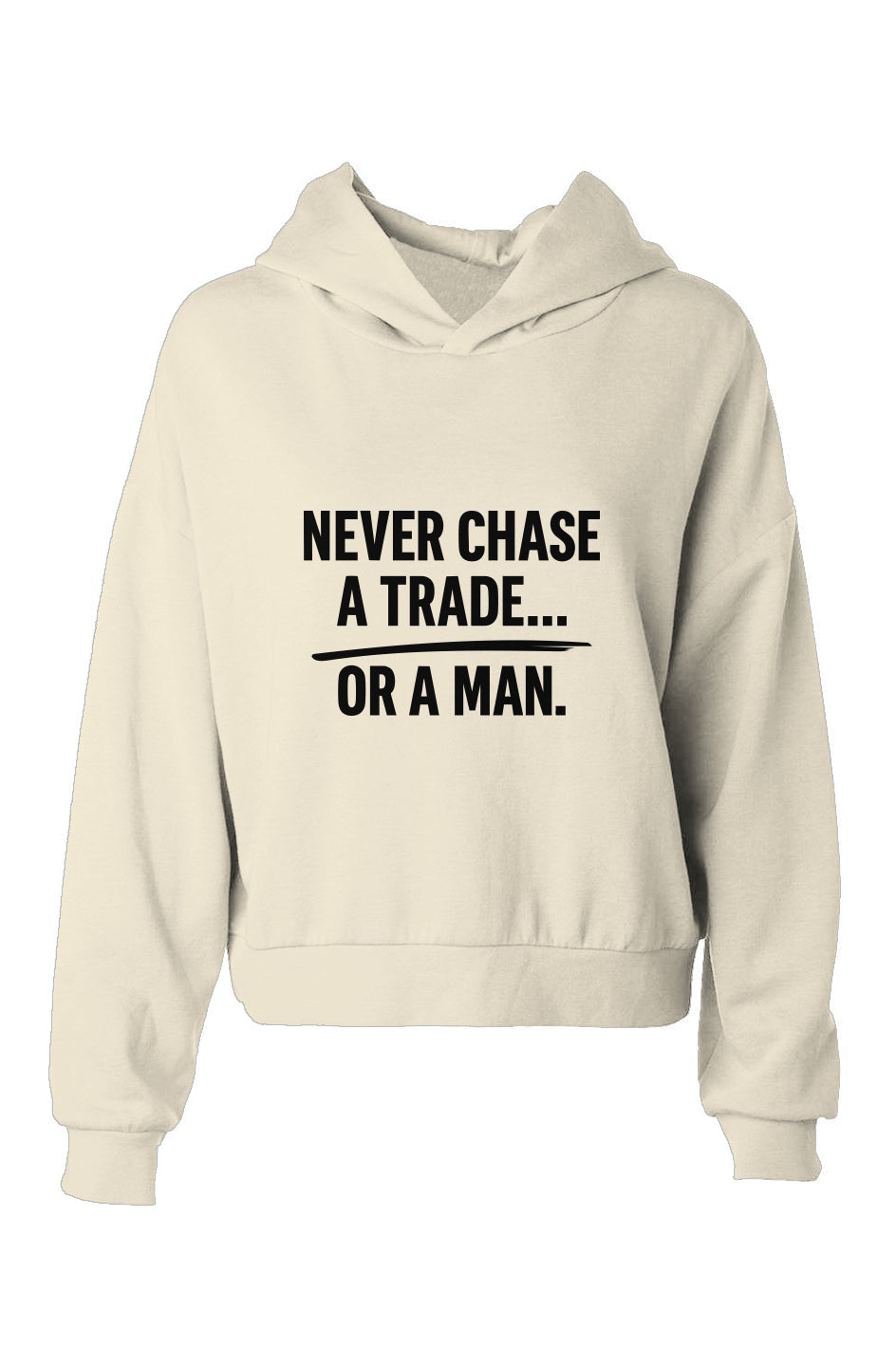 Never Chase hip height hoodie